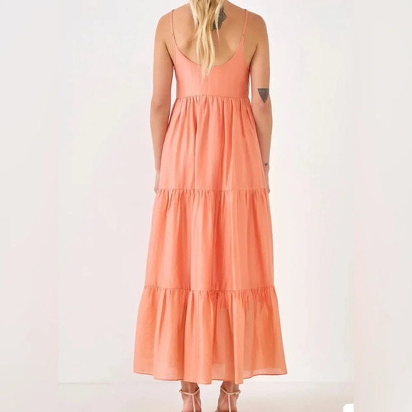 ENDLESS ROSE BUTTON DETAIL TIERED MAXI DRESS XS - Picture 8 of 8